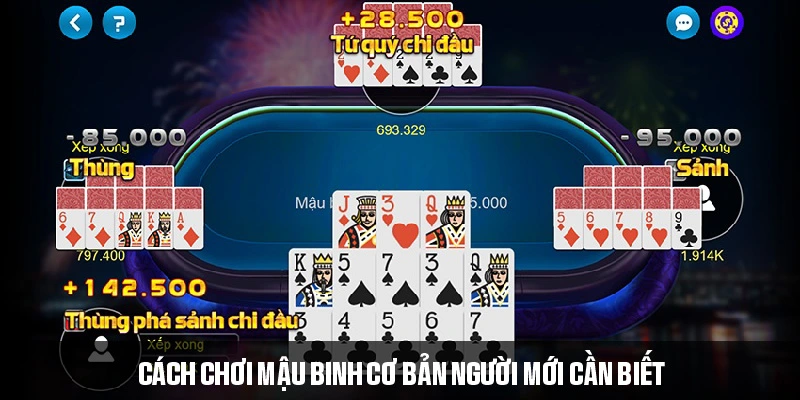 Thông tin cơ bản trong cách chơi Mậu Binh nên biết 